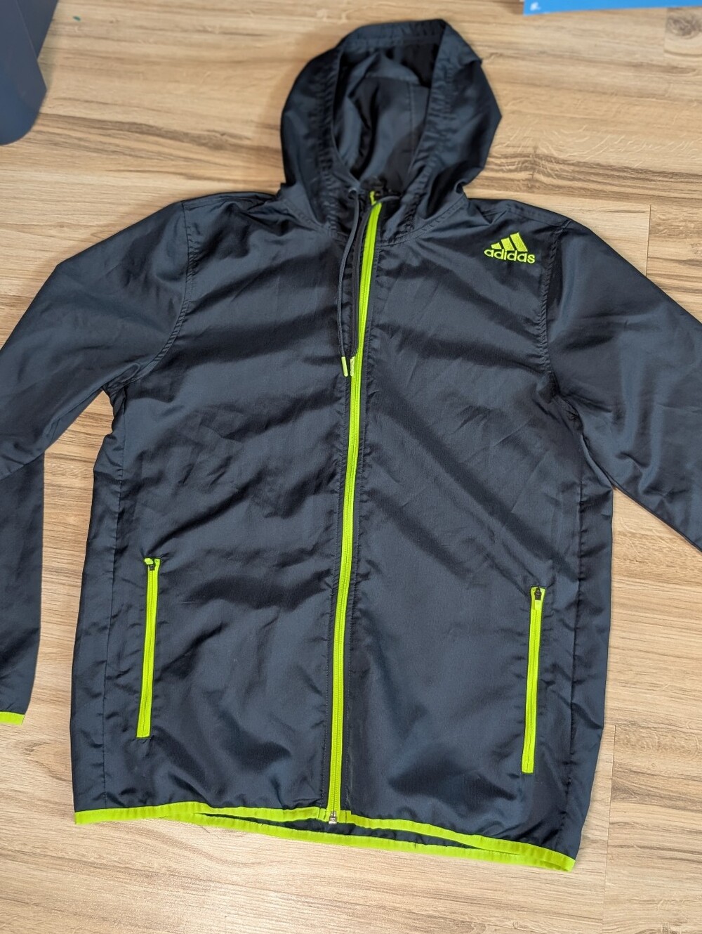 Adidas Men's Jacket - Blue – Adidas Men Jacket Lightweight Blue Green …Med